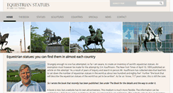 Desktop Screenshot of equestrianstatue.org