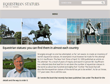 Tablet Screenshot of equestrianstatue.org